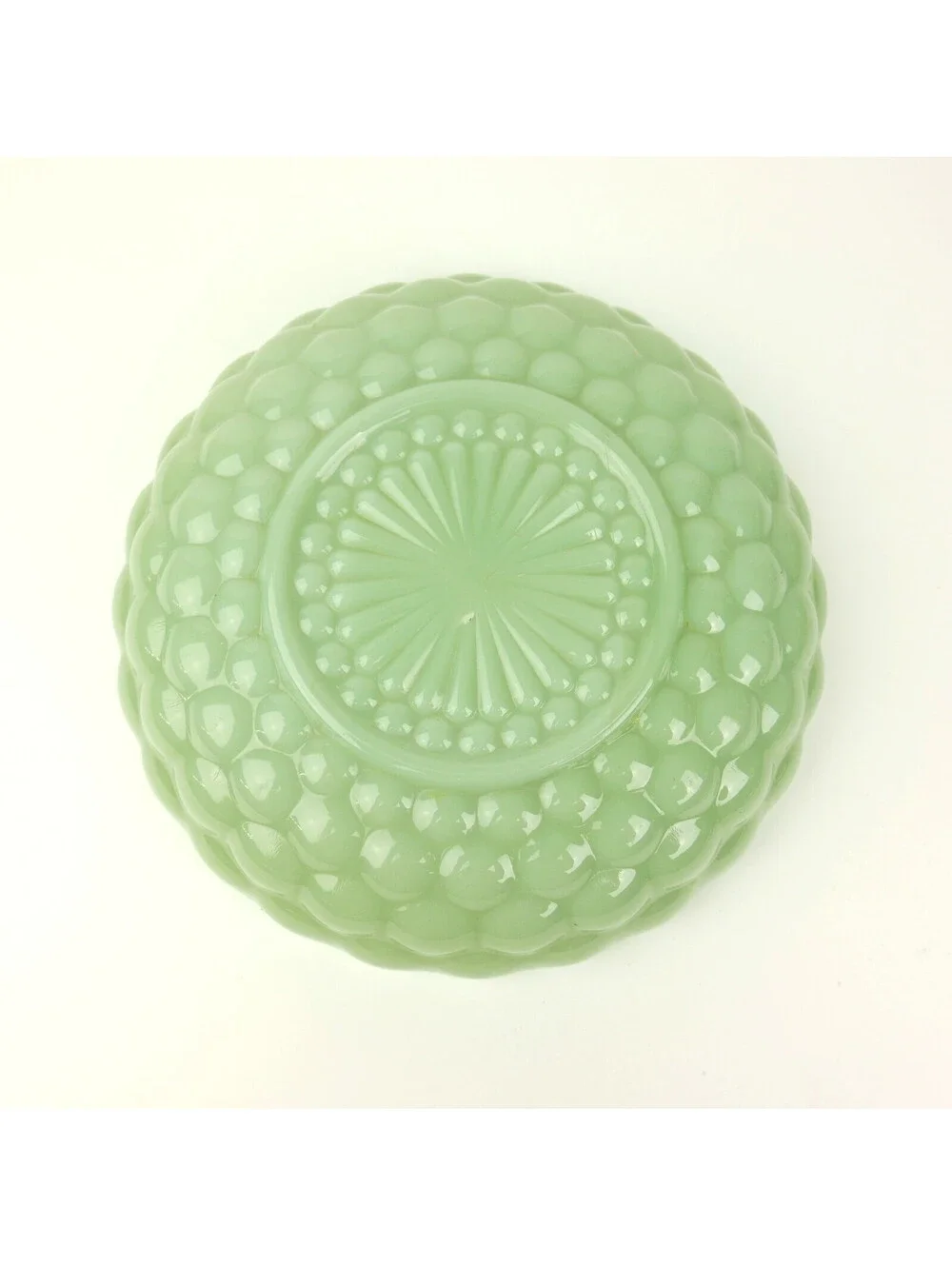 Vintage Fire King Jadeite Bubble Serving Bowl 8.5